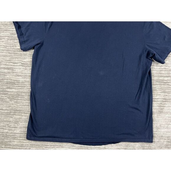 Champion Shirt Mens XXL 2XL Blue Authentic Embroidered Logo Crew Neck Tee - Picture 8 of 9